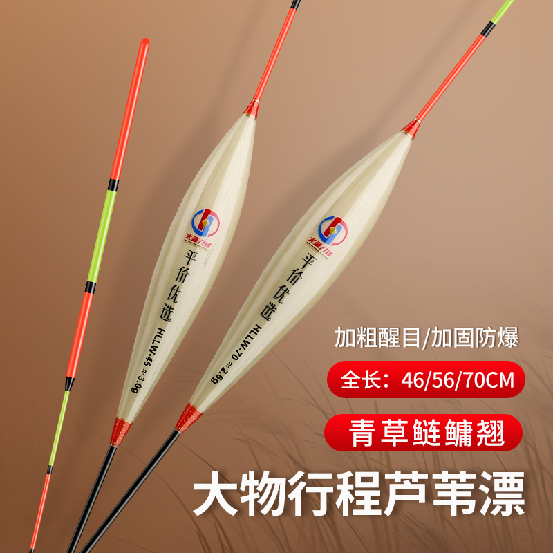 火蓝刀锋黑坑湖库芦苇珠珠正钓行程钓鱼漂青鱼草鱼翘嘴高灵敏浮漂