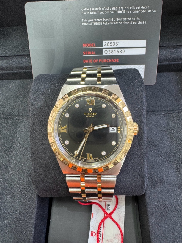 95新 TUDOR/帝舵 95新/帝舵皇家/表径38mm/有金有钻//全套2021年