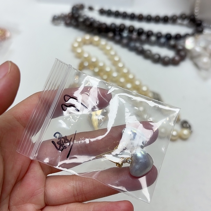 程***意银S925镶嵌耳饰拼合珍珠（马贝珠）