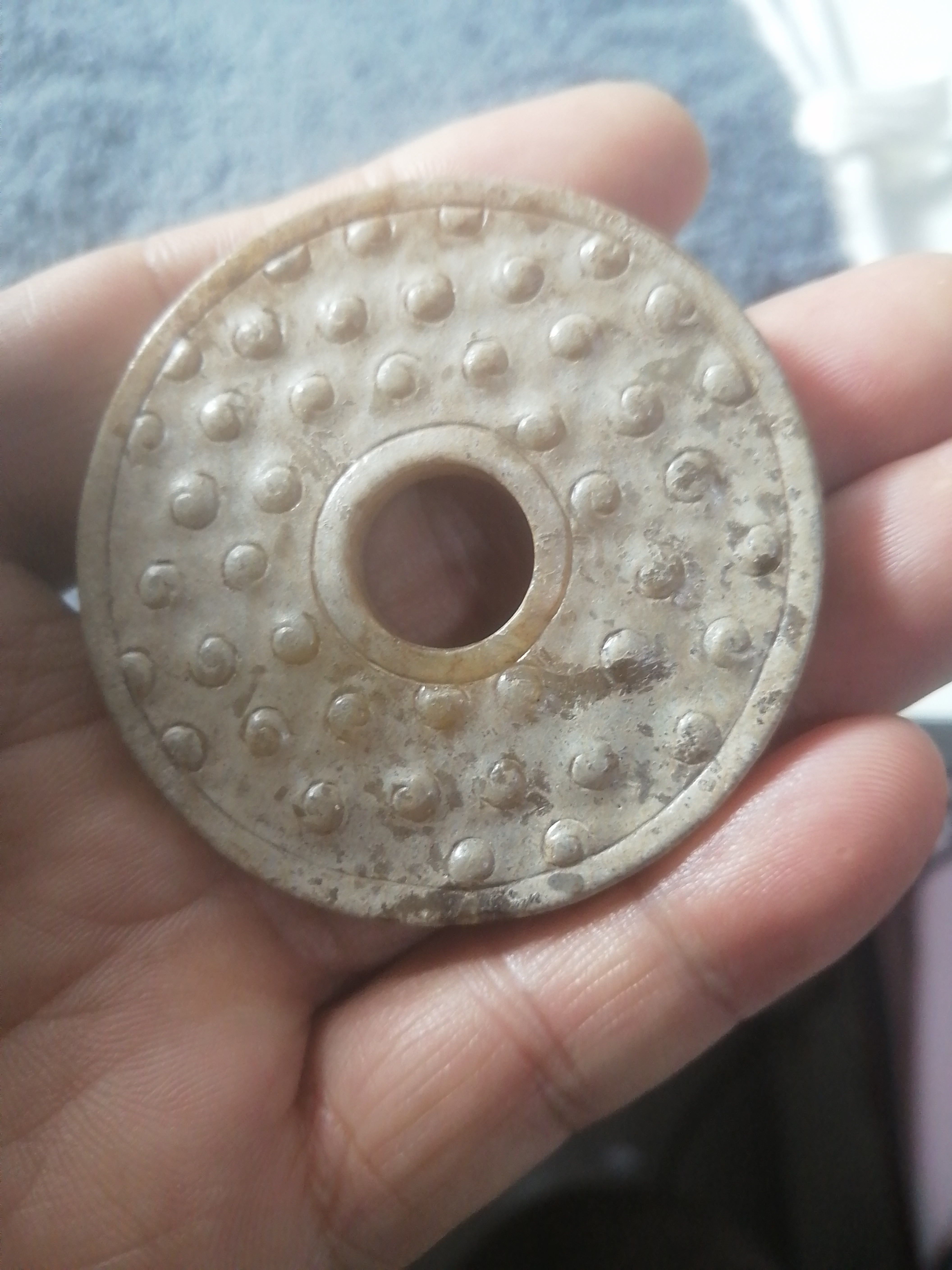 瓷片瓷片瓷片瓷器挂件（直径56/厚6.2）