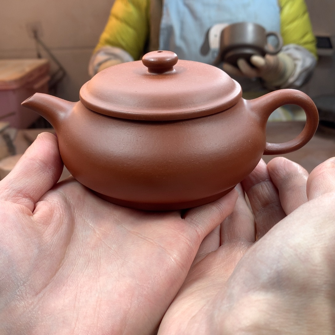 茶壶紫砂明炉 朱泥 180cc 周宜君