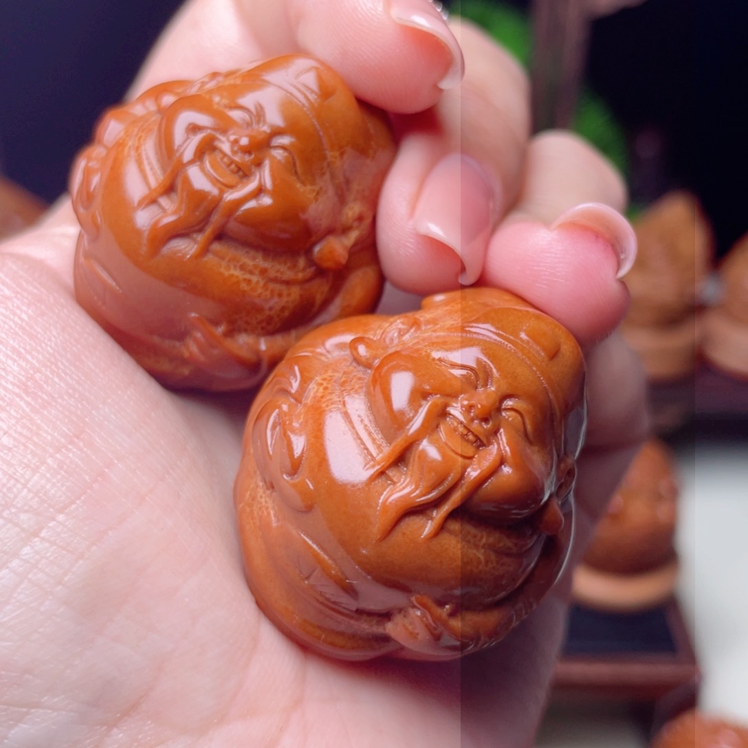 吊坠橄榄核财神手球3.5