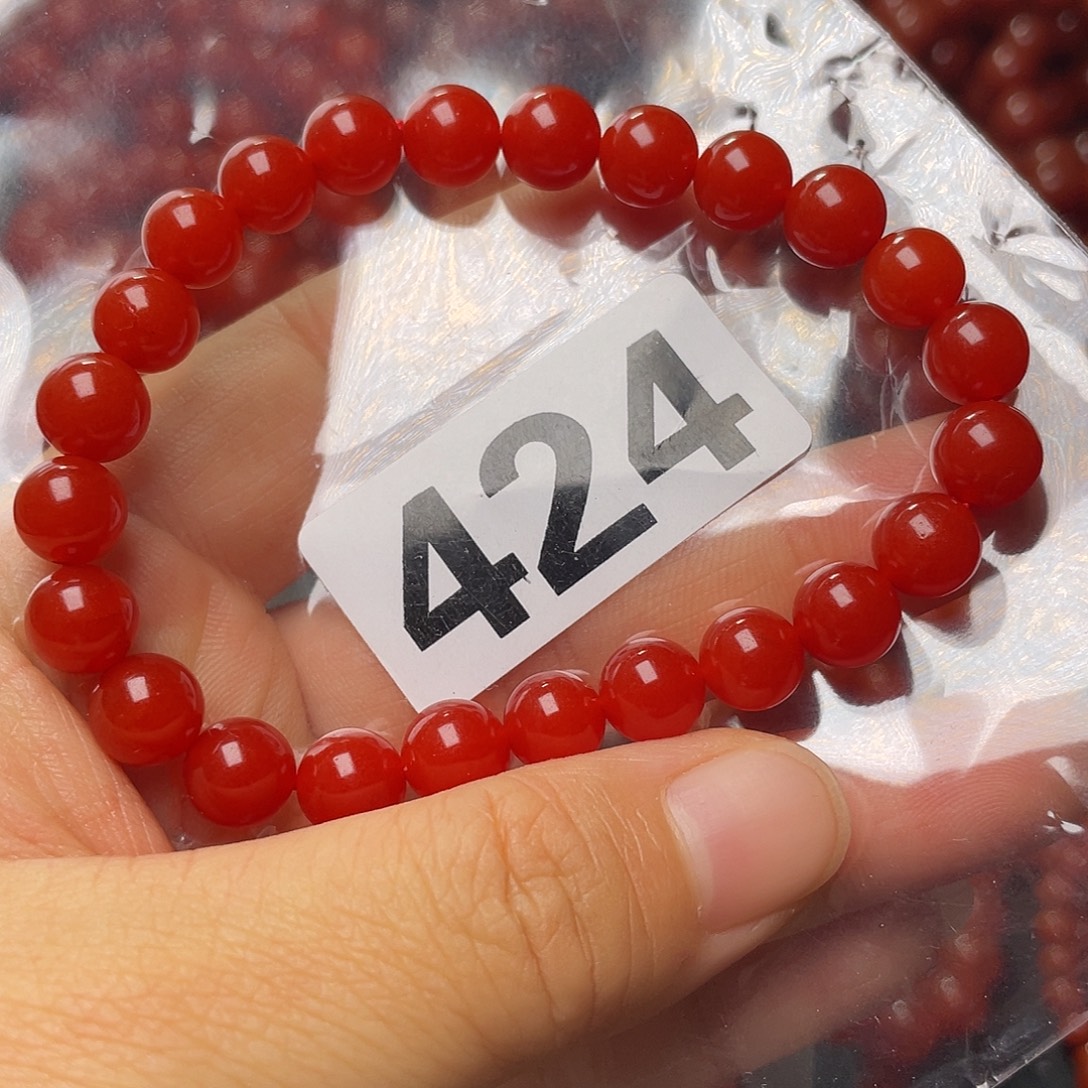 观***颜南红玛瑙未镶嵌手链