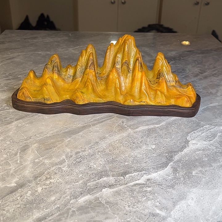 朱***响奇石茶宠鱼缸文房摆件 