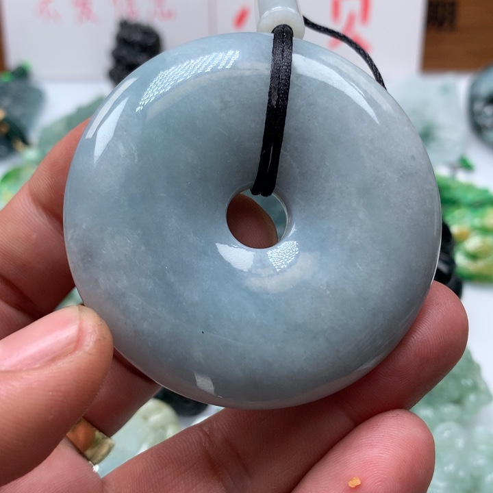 翡翠颈饰未镶嵌保真天然A货翡翠