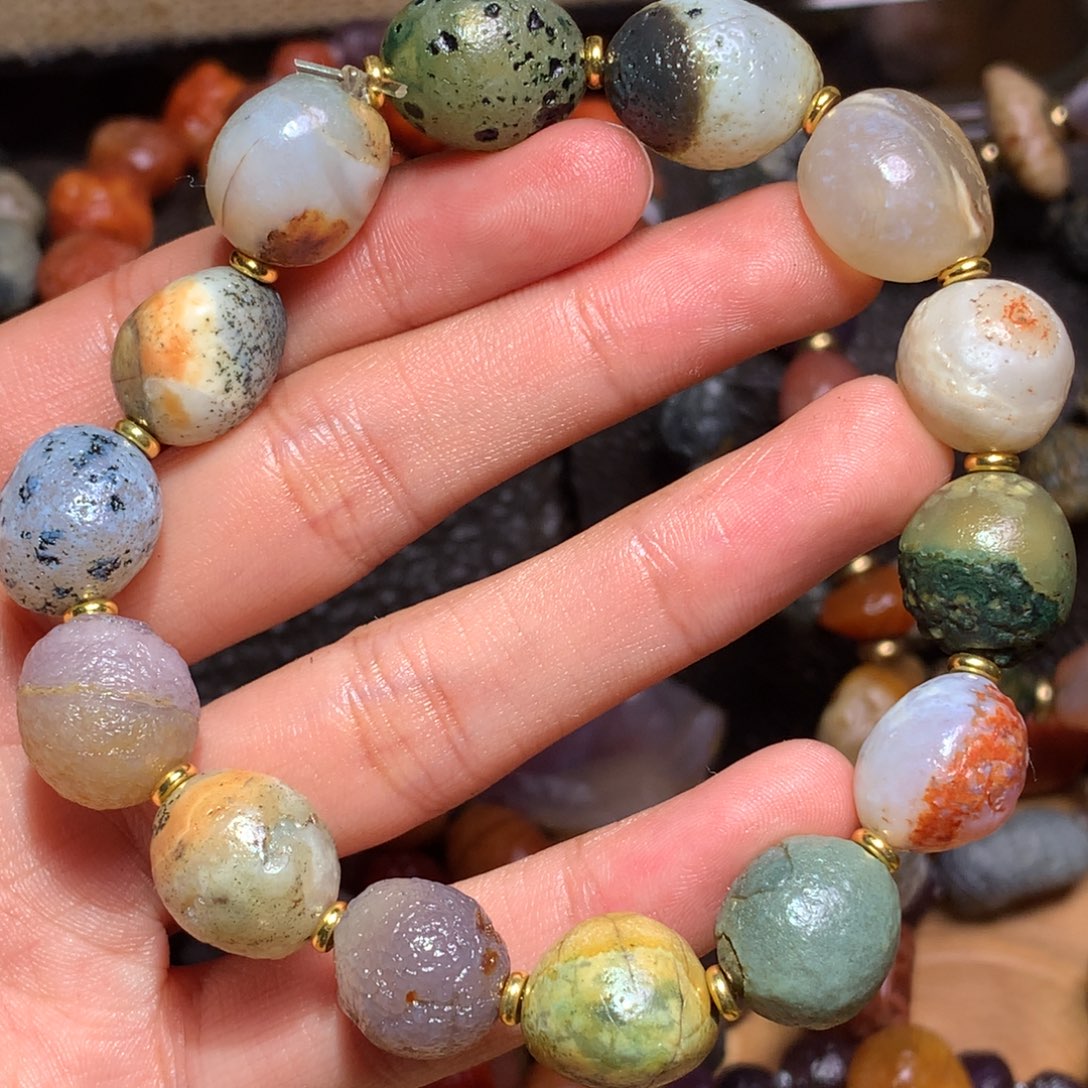 未镶嵌玛瑙/玉髓珠宝半成品