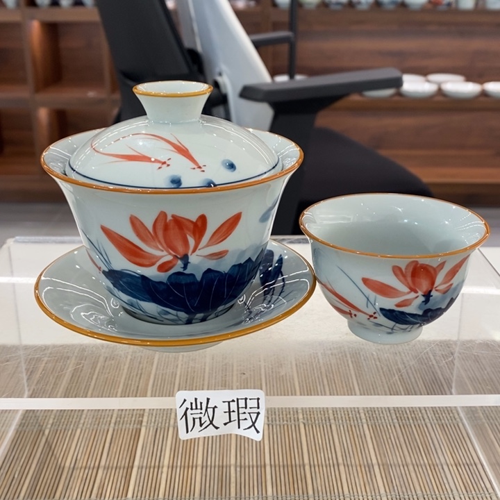 釉下老陶泥手工绘制