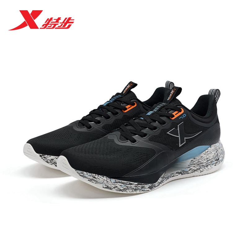 特步大众生活跑鞋驰风7.0男子运动鞋夏季轻便秋季透气舒适网面