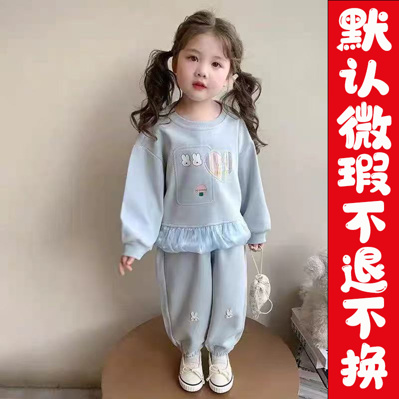 过款链接 ，少女风格子极简风小童女夏装套装时尚夏季森系常规