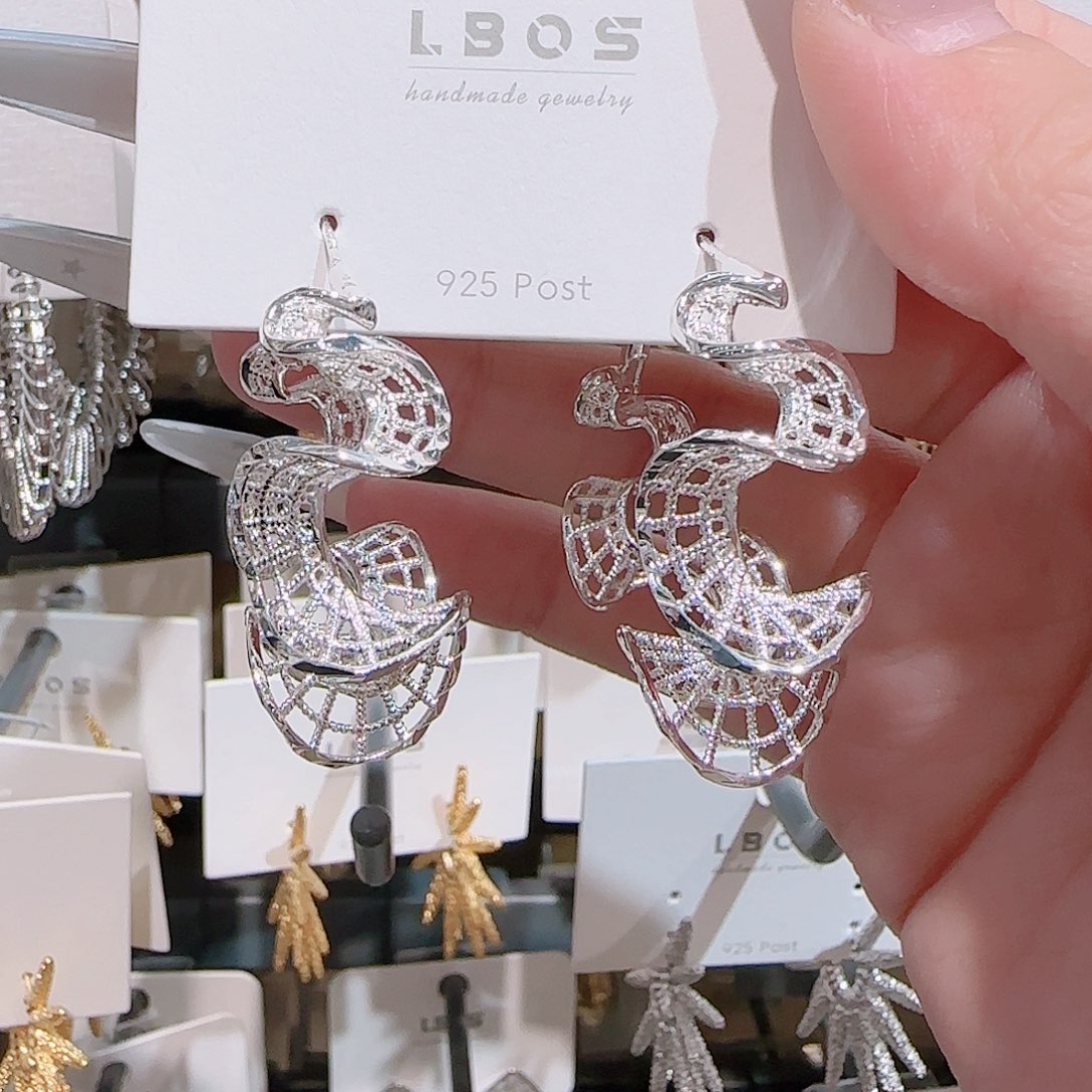 铜合金925银锆石耳环