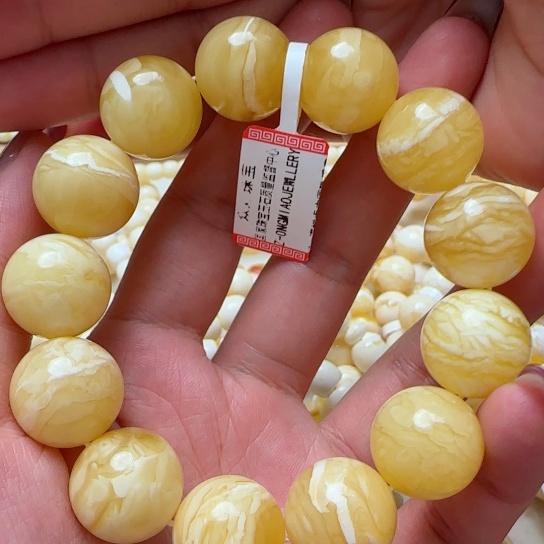琥珀手链未镶嵌蜜蜡