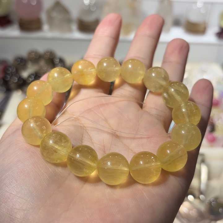 未镶嵌手链水晶黄萤石