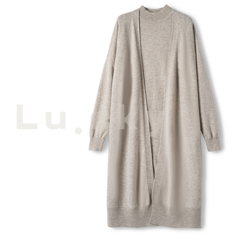 【老潘】春季新款套装开衫无袖裙子显瘦女 XM8096