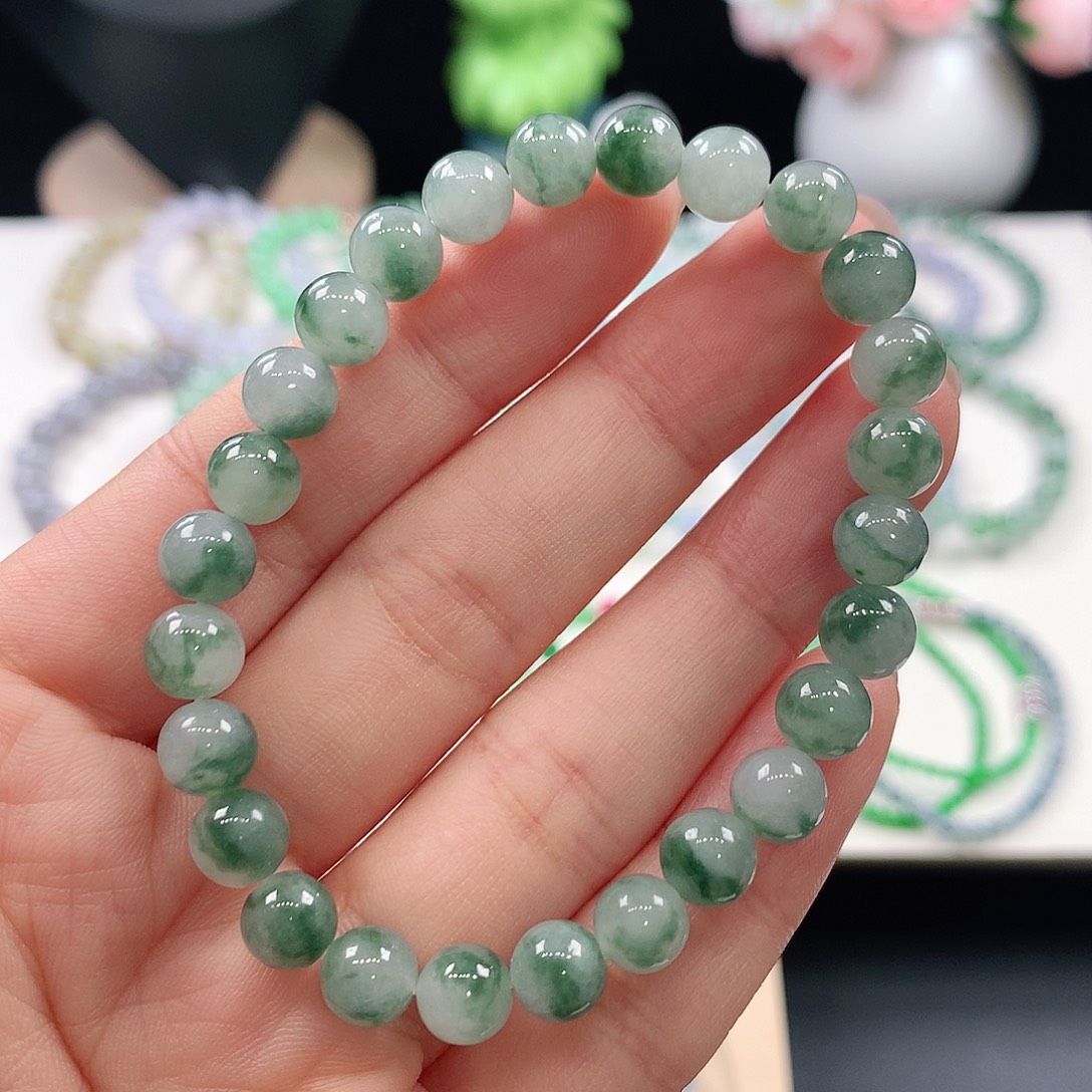 翡翠未镶嵌手链7mm