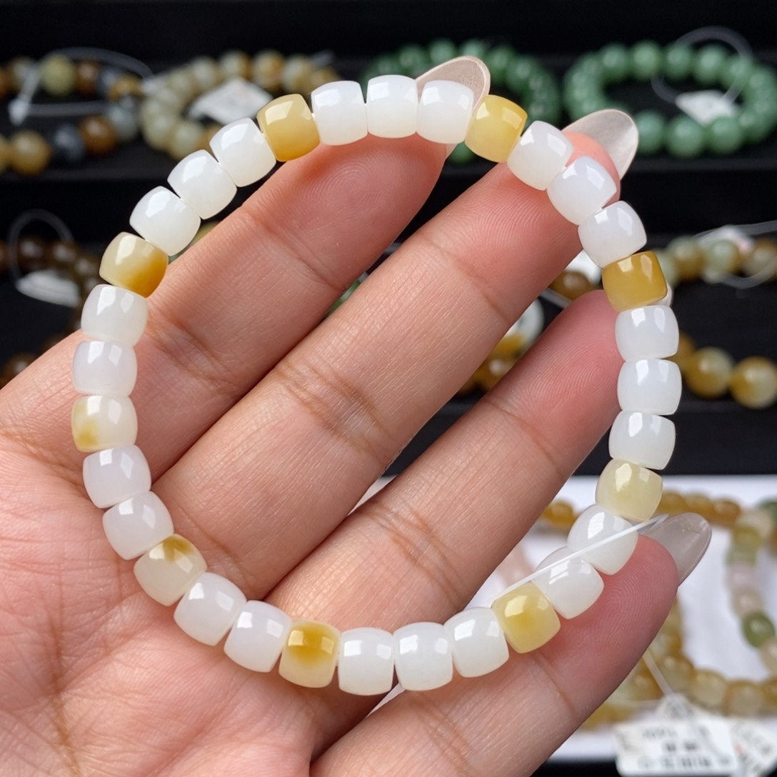 和田玉手串未镶嵌