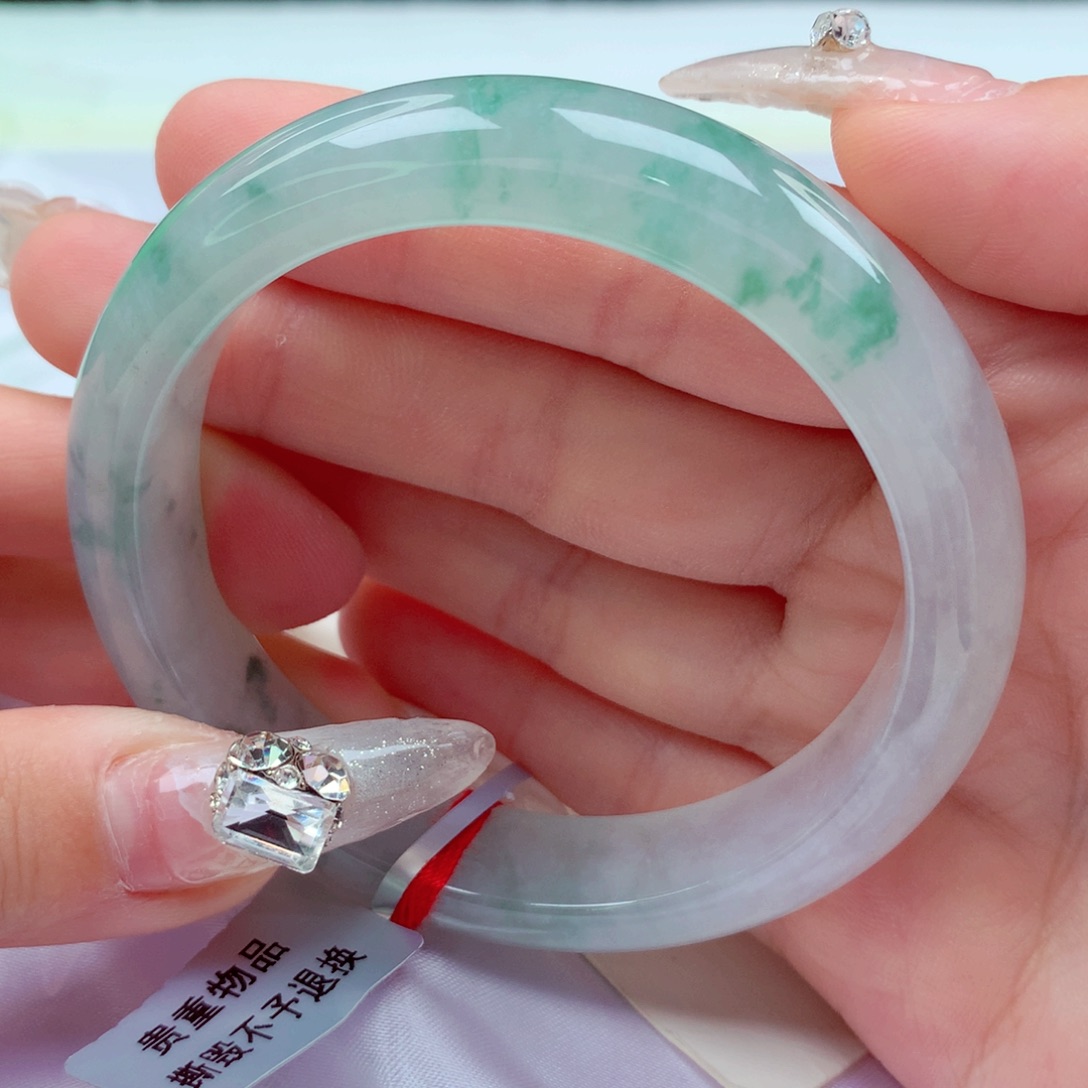 翡翠手镯未镶嵌天然缅甸翡翠A货手镯 2号