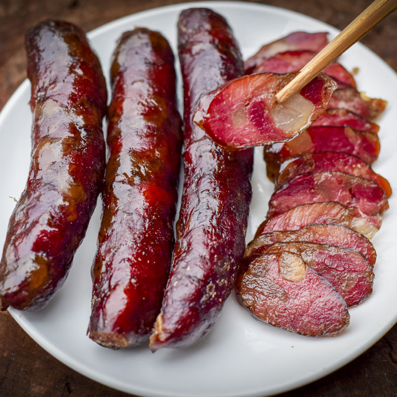 贵州【原味香肠】遵义烟熏香肠腊肠贵州特产500g农家自制烟熏土特产