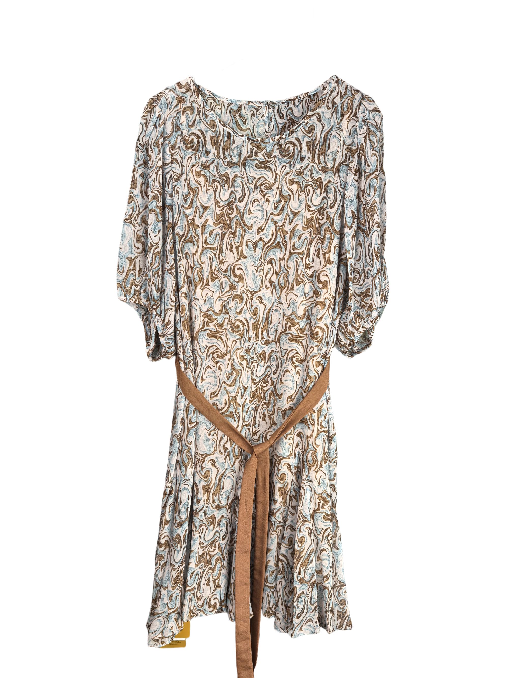 常规学院风常规款圆领碎花雪纺衫女士咖色豹纹百搭衬衫花色