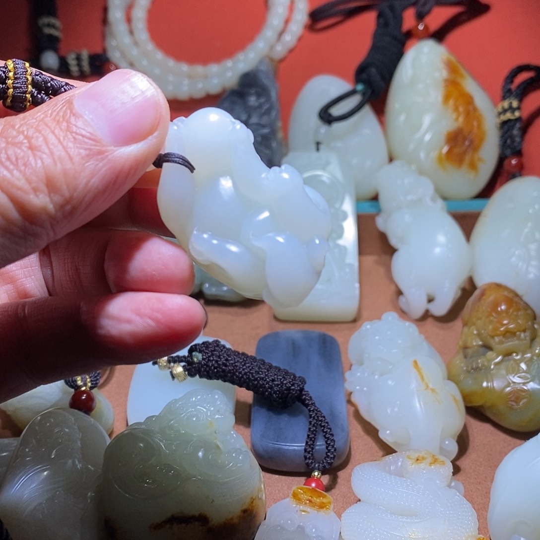 未镶嵌和田玉挂件手****7