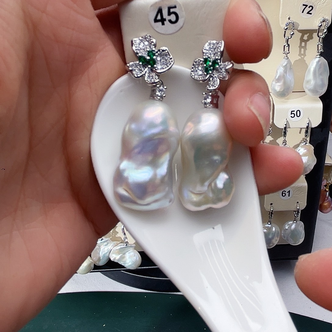 未镶嵌耳饰淡水珍珠