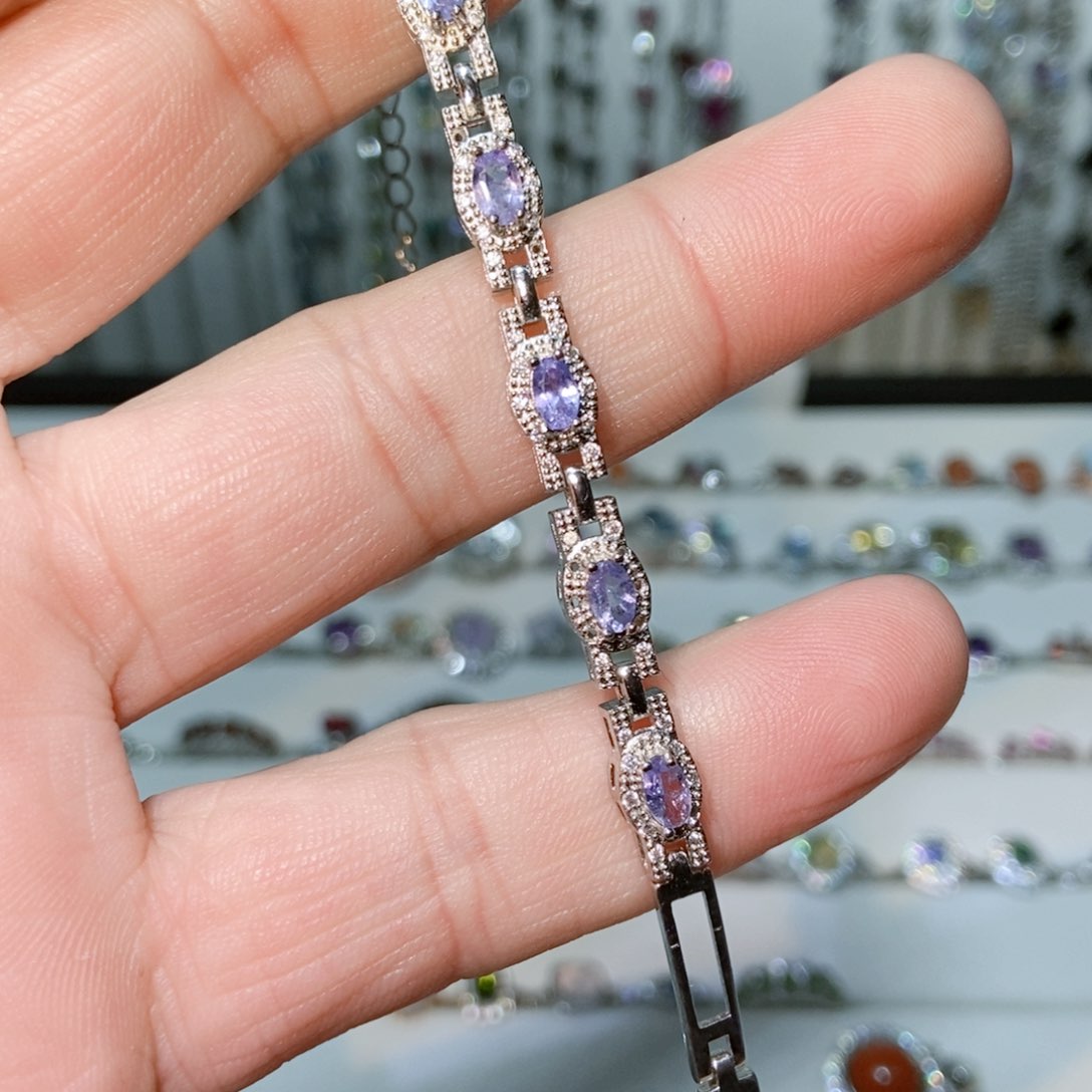 绿水晶戒指银S925镶嵌