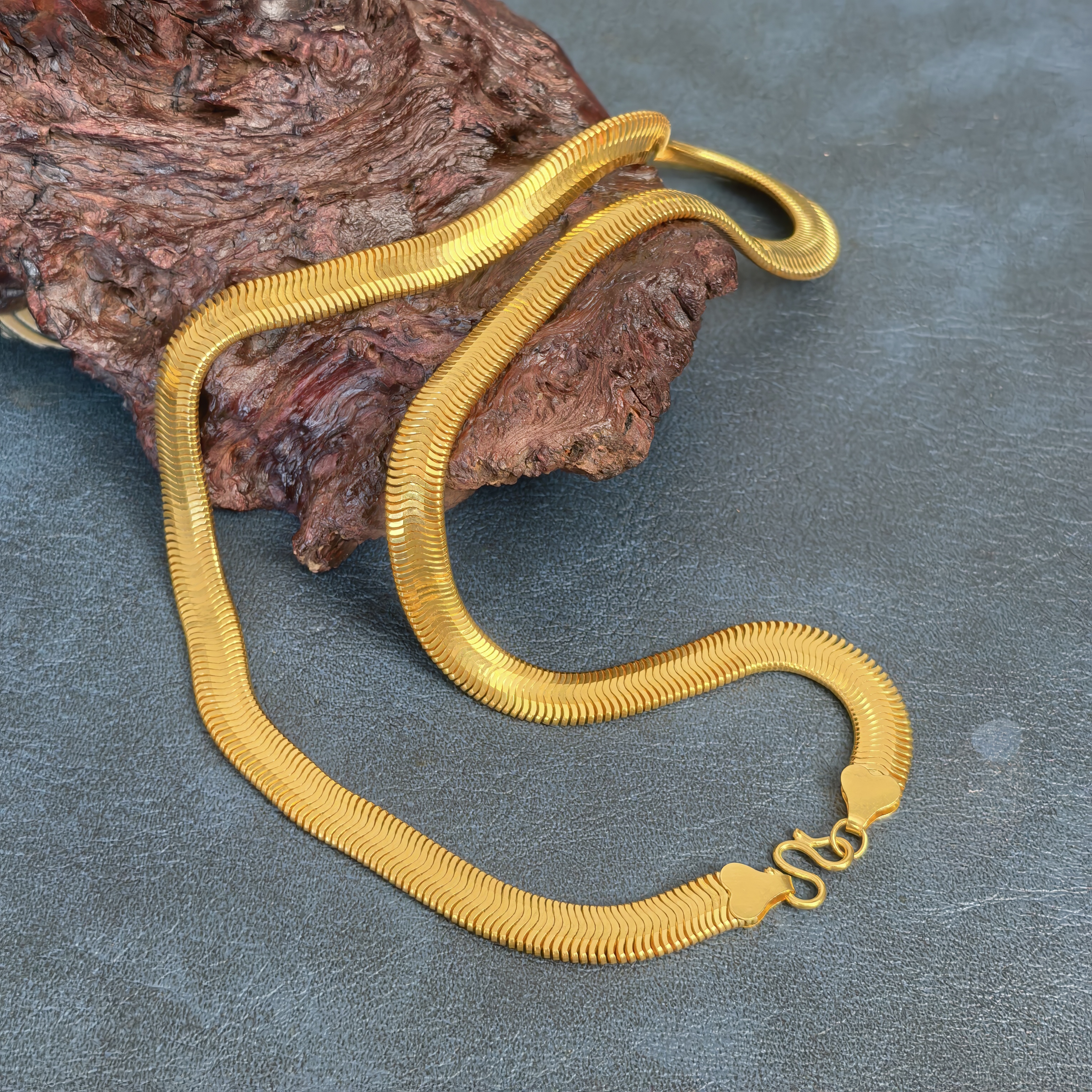 链子足银 蛇骨链扁平锁骨链轻奢小众项链女高级感送礼物