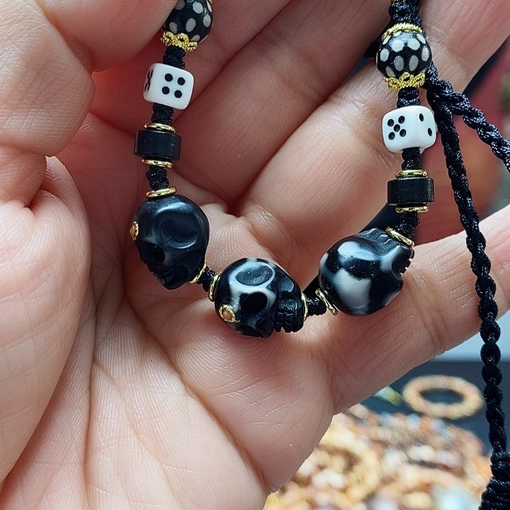 玛瑙/玉髓颈饰合金