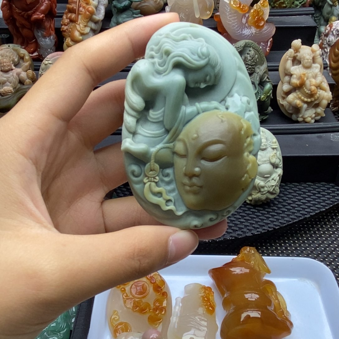 石英质玉摆件/挂件/手把件未镶嵌摆件/挂件/手把件