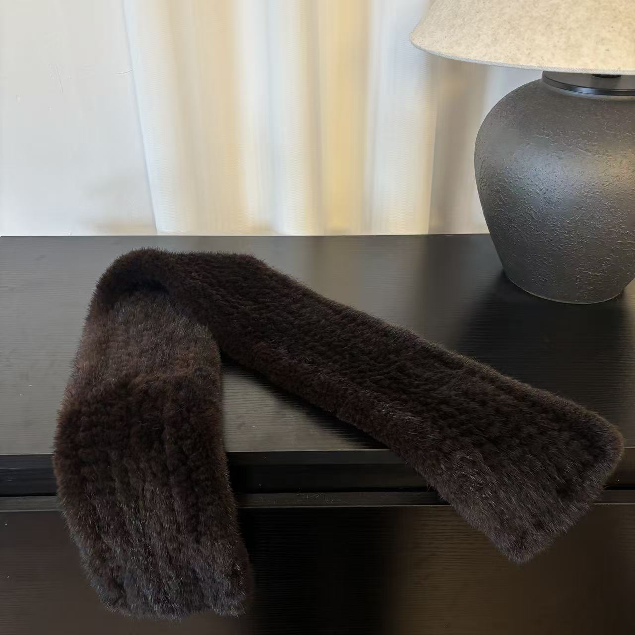 【轻奢】水貂围巾冬季围脖防风保暖轻奢裘皮百搭韩版