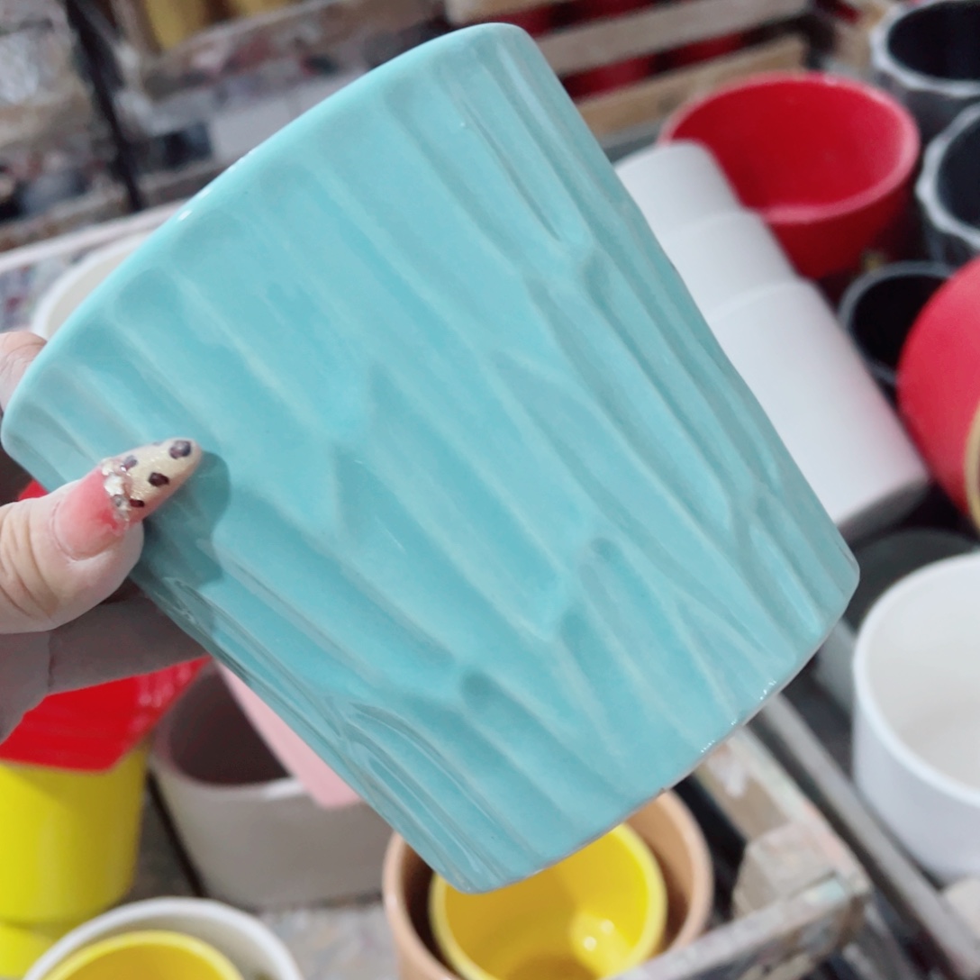 有孔，陶瓷花盆满10米包邮发货