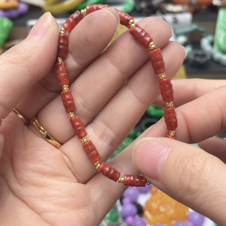 翡翠未镶嵌手链手链59