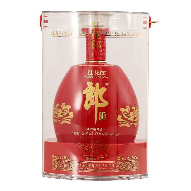 郎酒2019年红花郎红钻53度500ml酱香型白酒