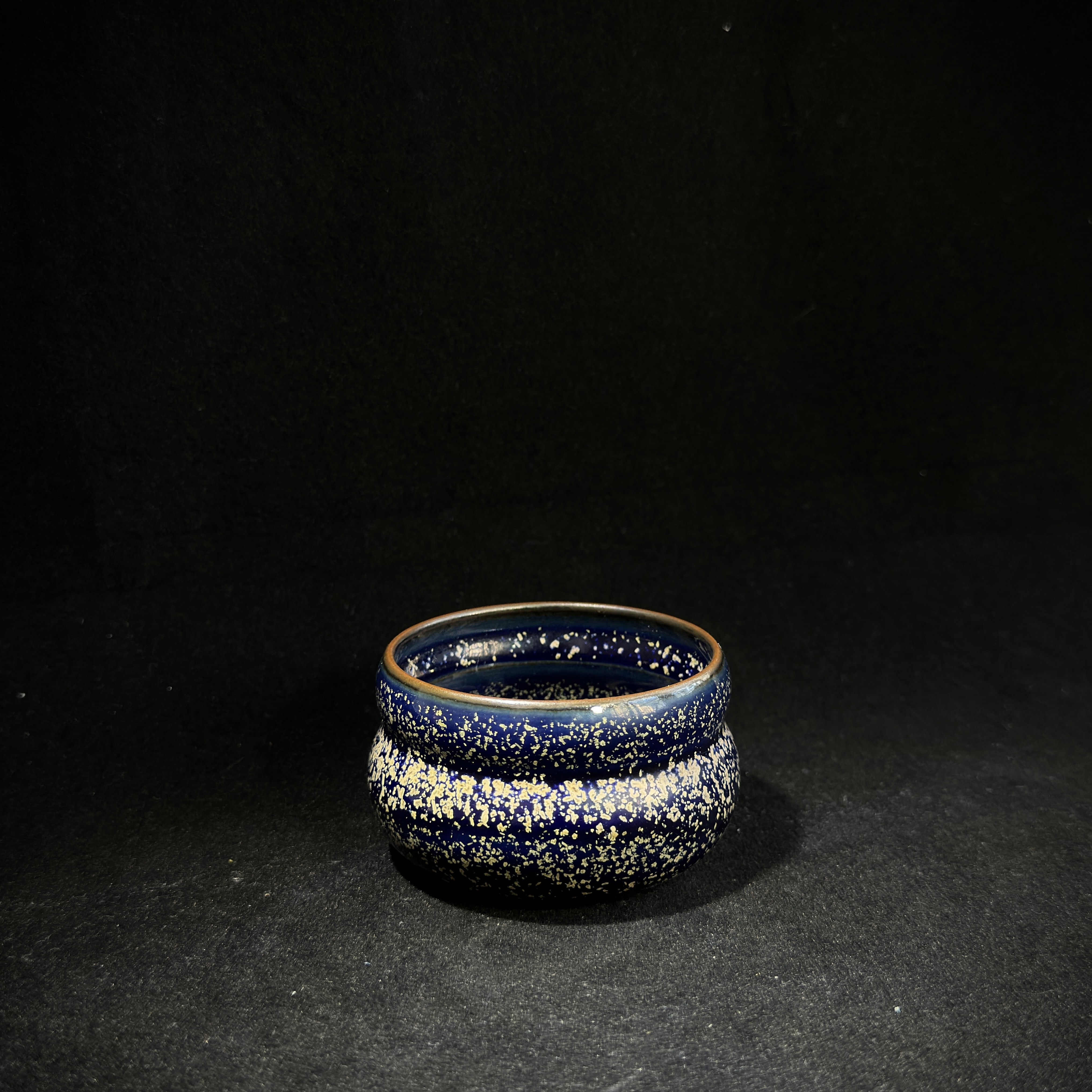 钧瓷纯手工星空蓝葫芦杯