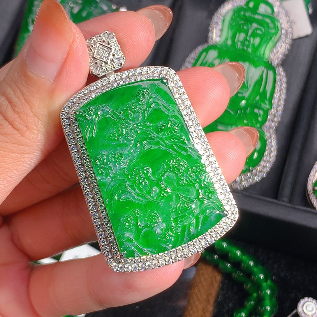 翡翠吊坠(不含链)未镶嵌