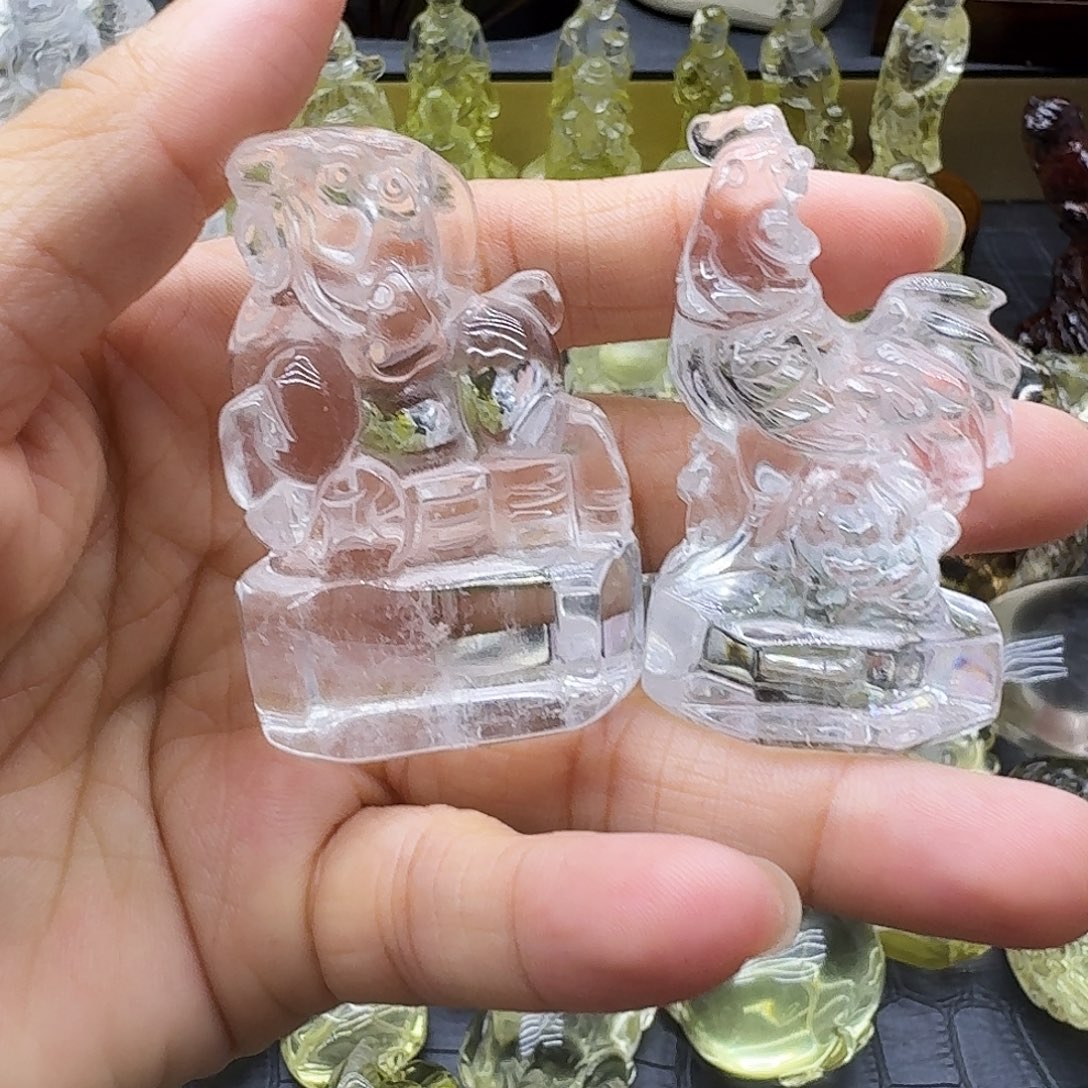 水晶未镶嵌珠宝半成品12生肖