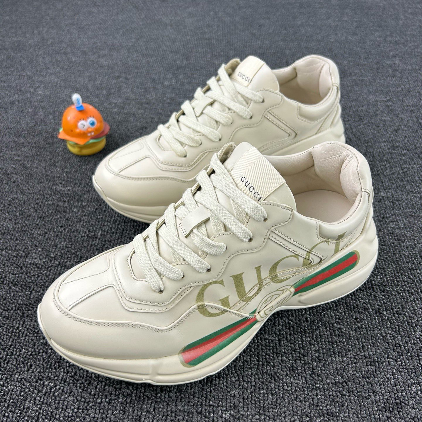 95新 GUCCI/古驰 腰带老爹鞋38码 经典腰带设计 HB3603