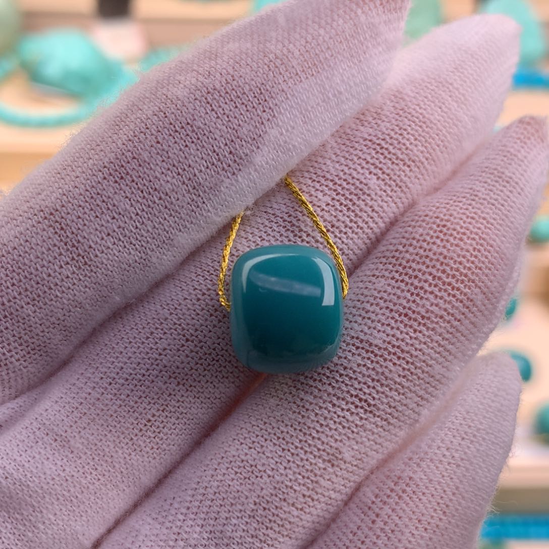 绿松石珠宝奇石未镶嵌12.8×11