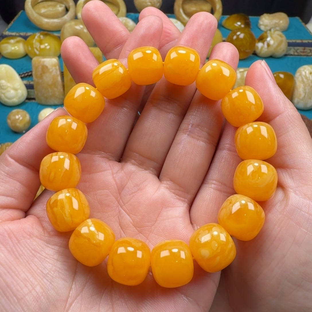 琥珀手链未镶嵌蜜蜡