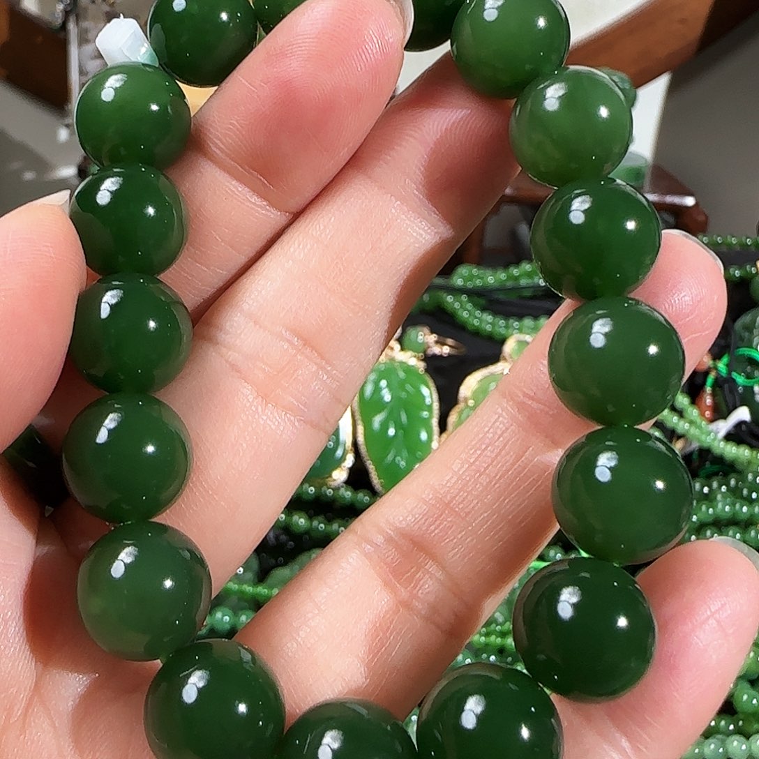 和田玉（碧玉）手串未镶嵌