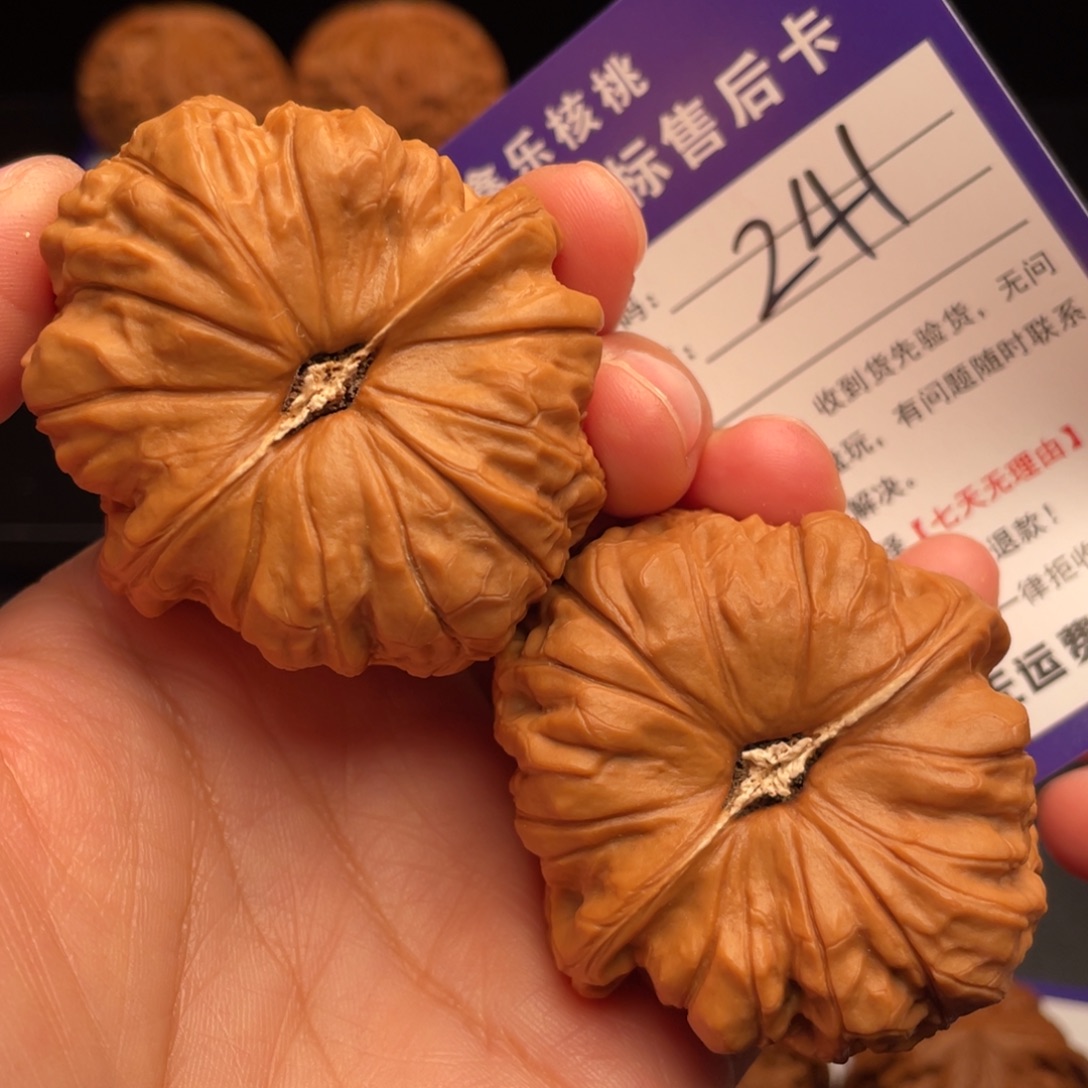 文玩核桃把件南瓜墩48尺60克