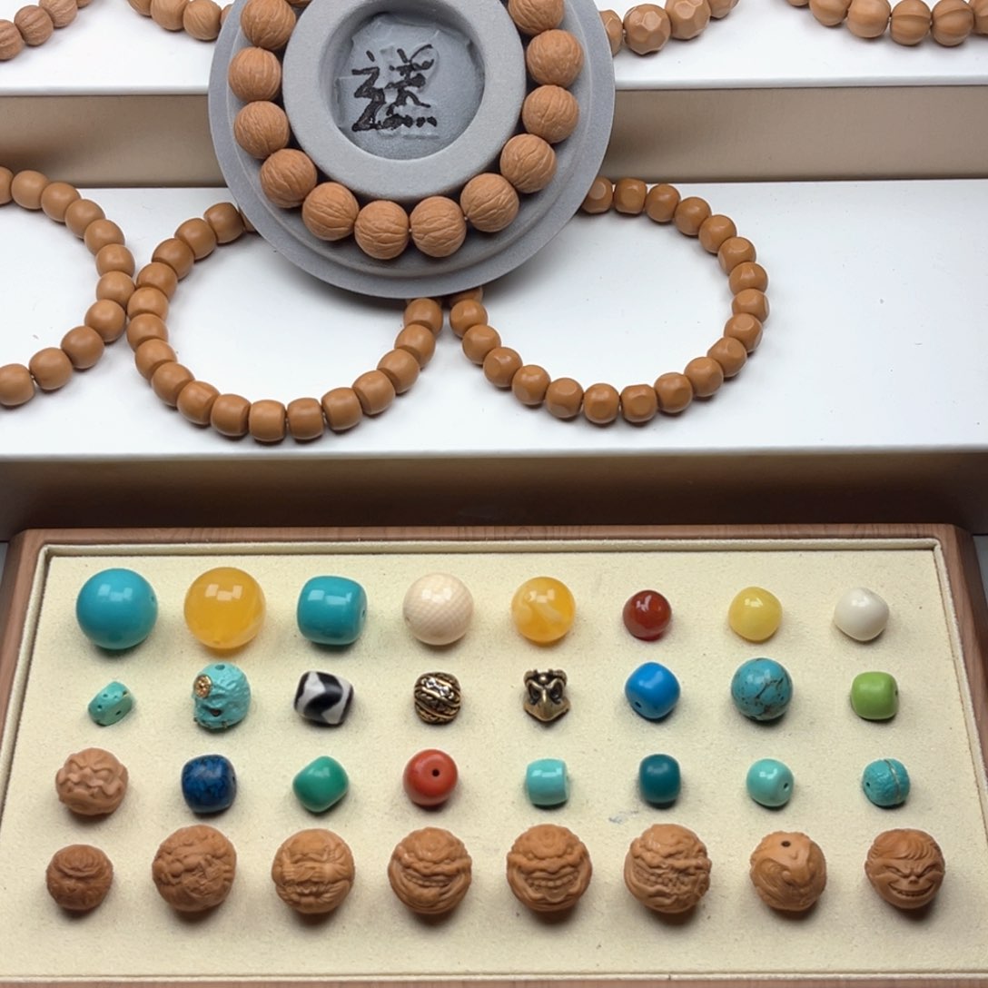 锦***安猴头核桃吊坠原皮