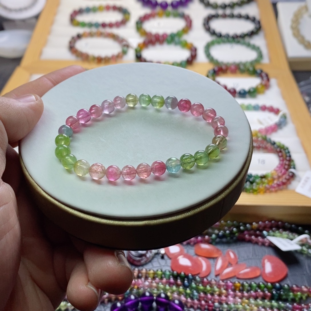 碧玺碧玺手链未镶嵌