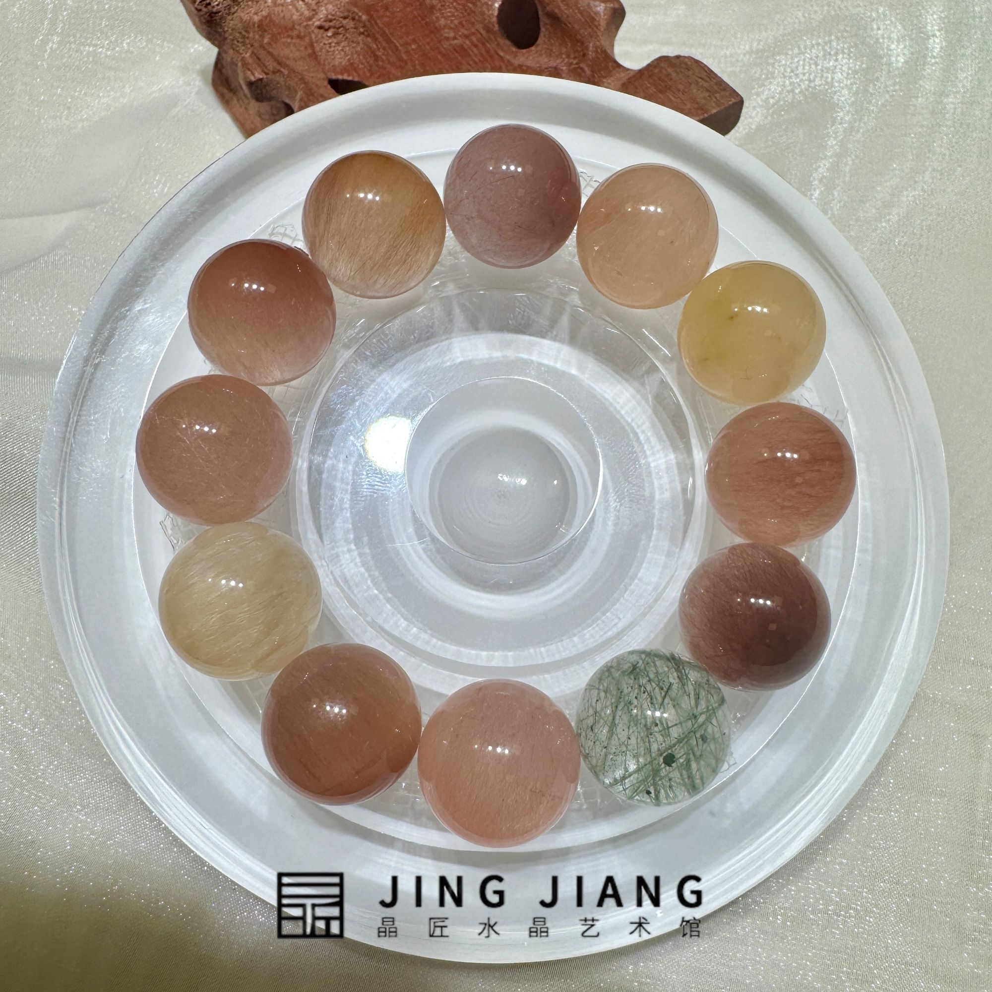 晶匠 彩兔毛单珠15mm+  编号H-JP57666 