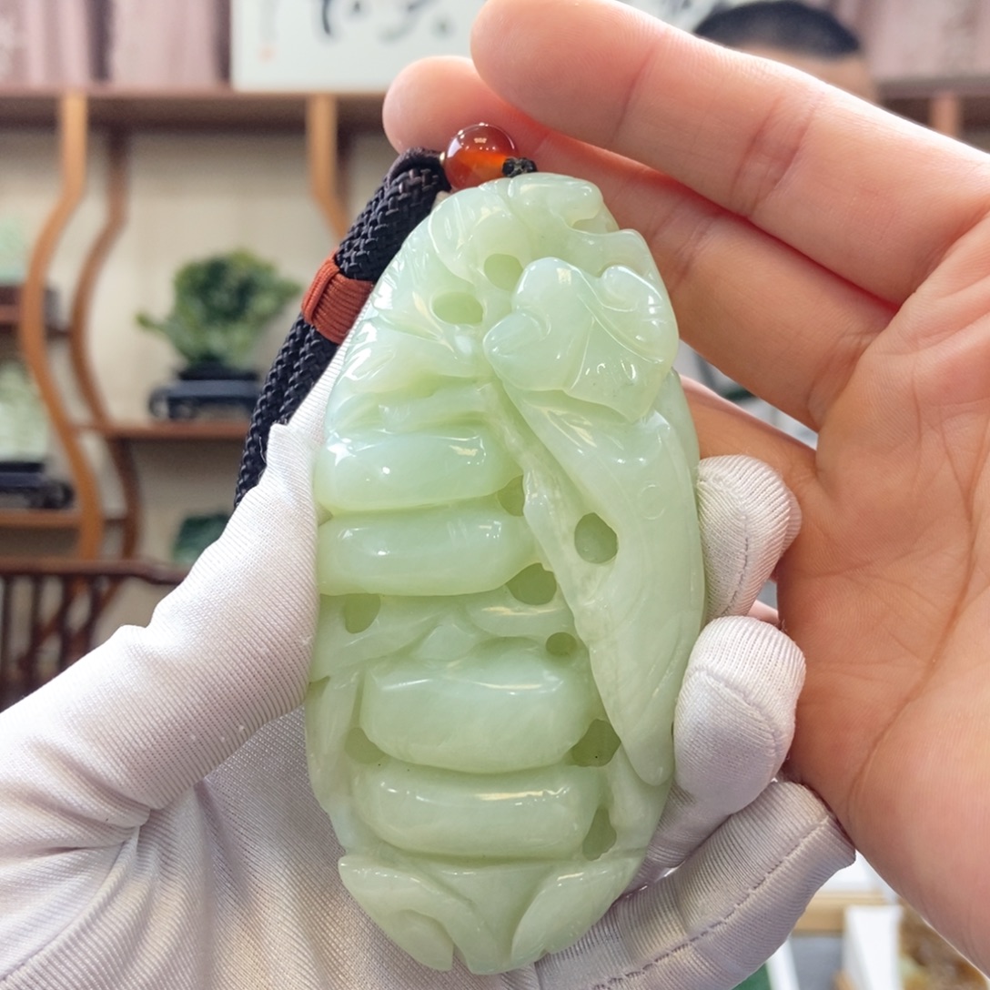 蛇纹石玉未镶嵌手把