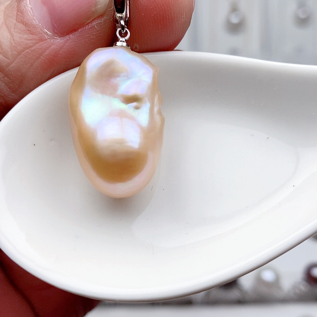 合金淡水珍珠颈饰007