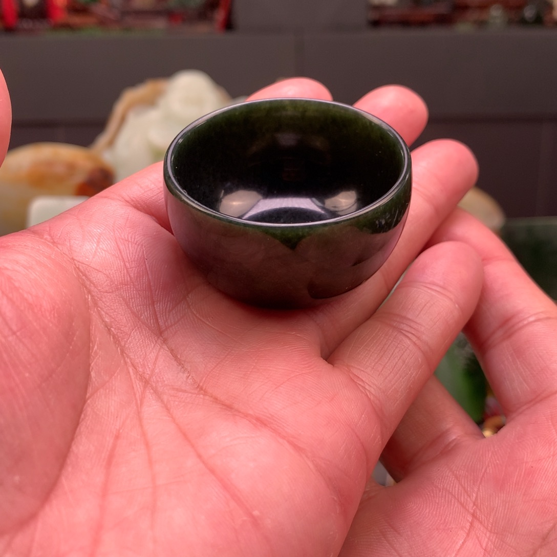 和田玉和田玉水杯未镶嵌未镶嵌