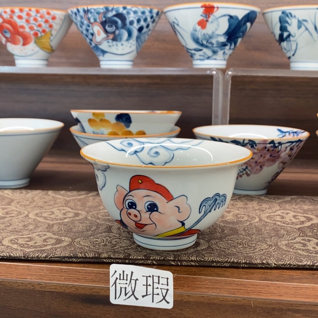 釉下彩手工绘制手工绘制