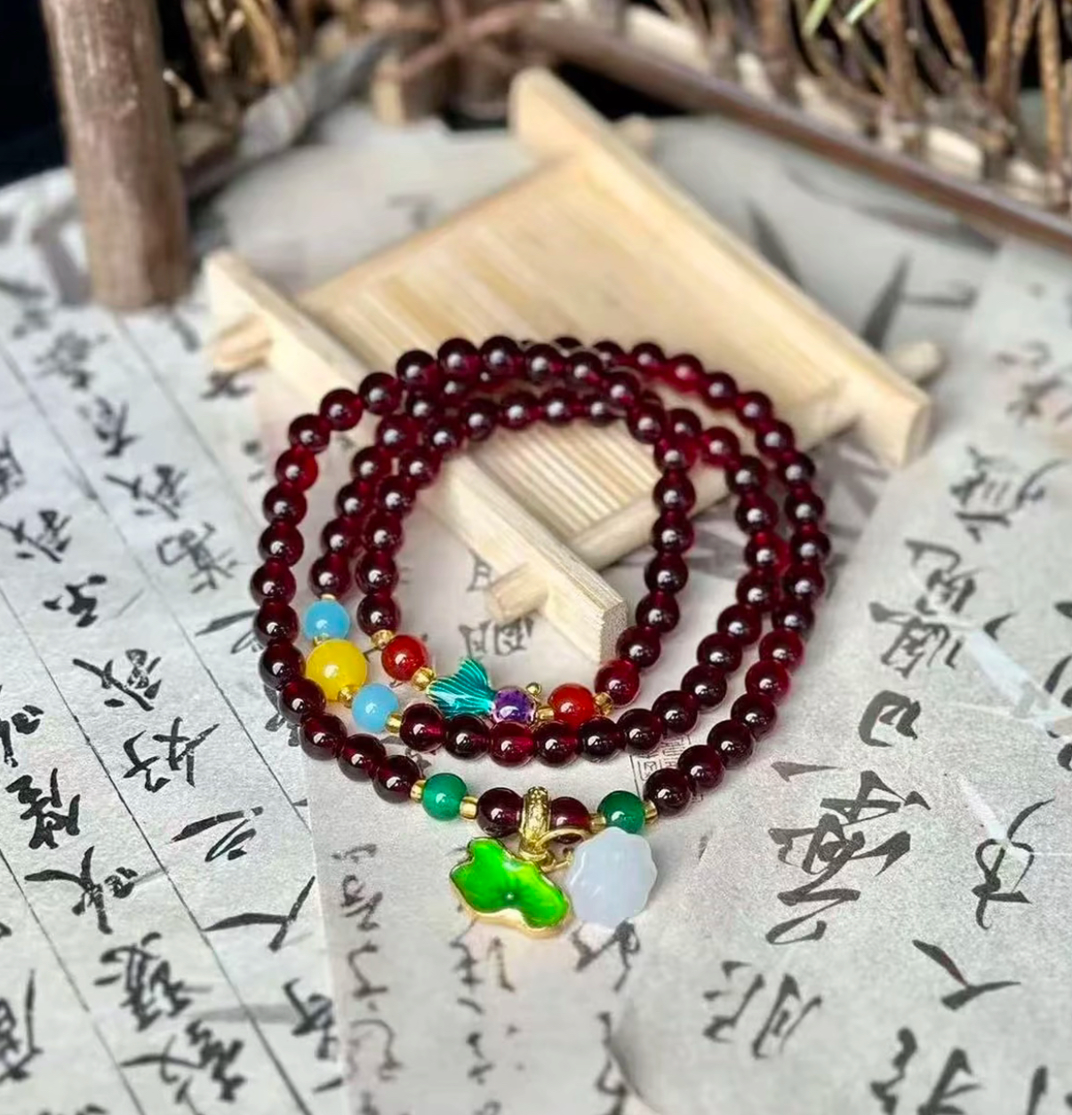 石榴石A1006 手串（无礼盒）