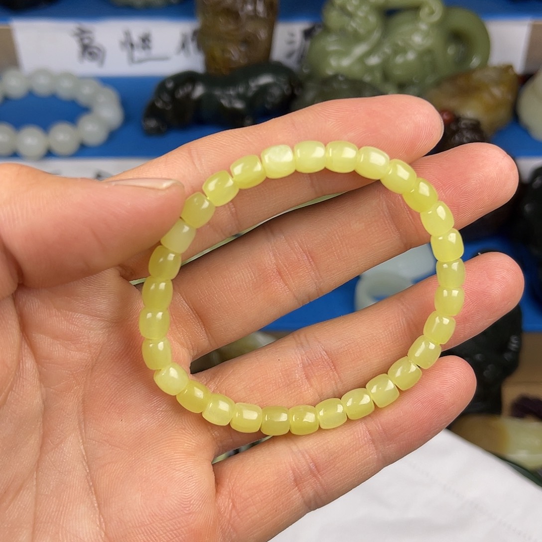 和田玉未镶嵌颈饰黄玉手串新疆和田玉