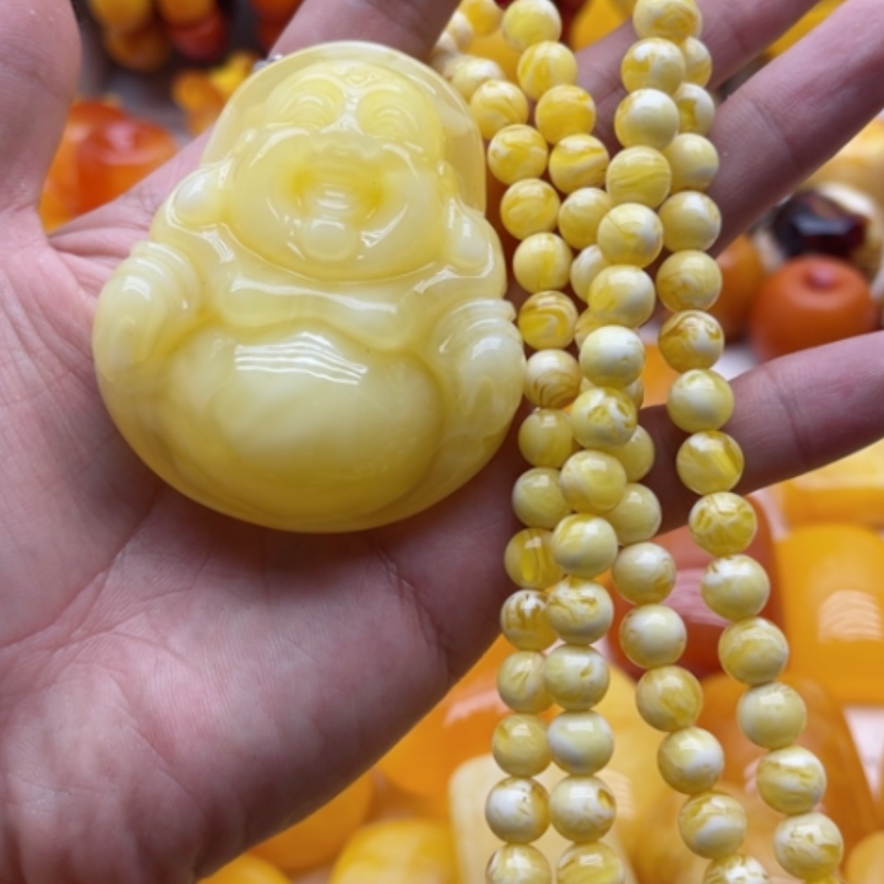 【闪购商品】树脂制品?****／蜜项链佛